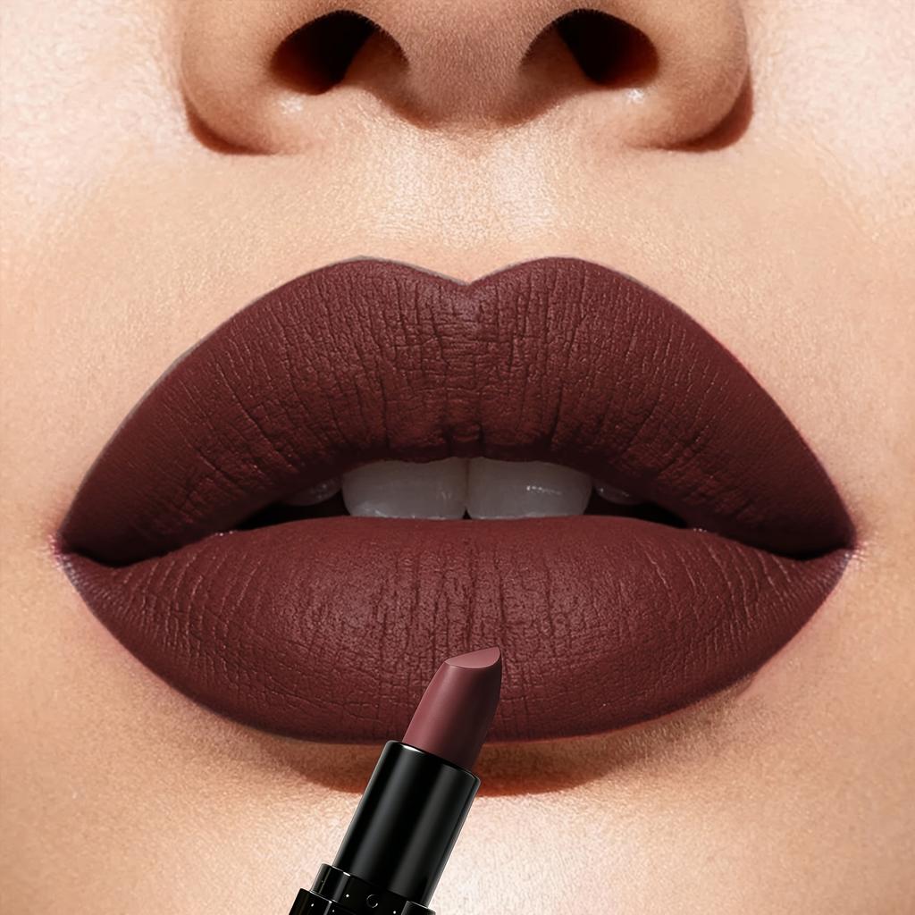 Halloween Matte Lipstick Green, Brown, Rose Red, Black, Blue, Green, Purple, Red Lip Tints - Waterproof, Smudge-Proof Lip Stains for Cosplay Makeup