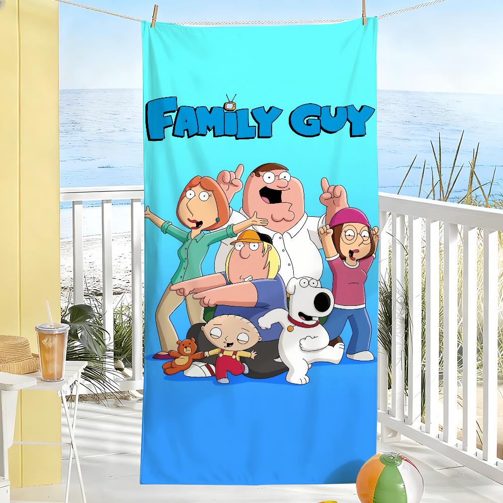 Cartoon F-Family G-Guy Towel Soft Pool Gift For Travel Gym Shower Camping Quick Dry Sports Large Beach Towels