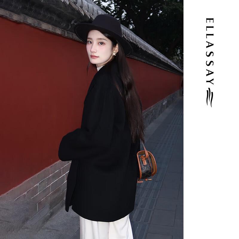 ELLASSAY Women's Wool Belted Coat