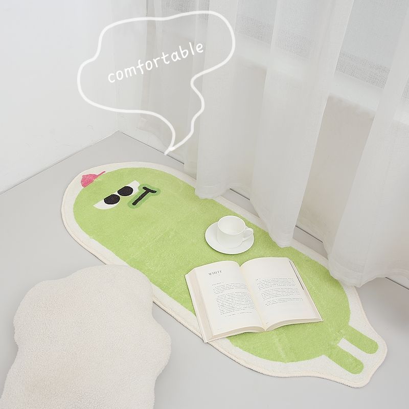 Koberec Kobereček k posteli Koberec do ložnice Podložka na podlahu Konvalinka Květinový tvar Podložka na nohy Styl Podlahová krytina Dlouhý pruh Koberec z imitace kašmíru