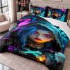 Arcane 3Pcs Bedding Set Duvet Cover With Two Pillowcases For Bedroom Home Decoration