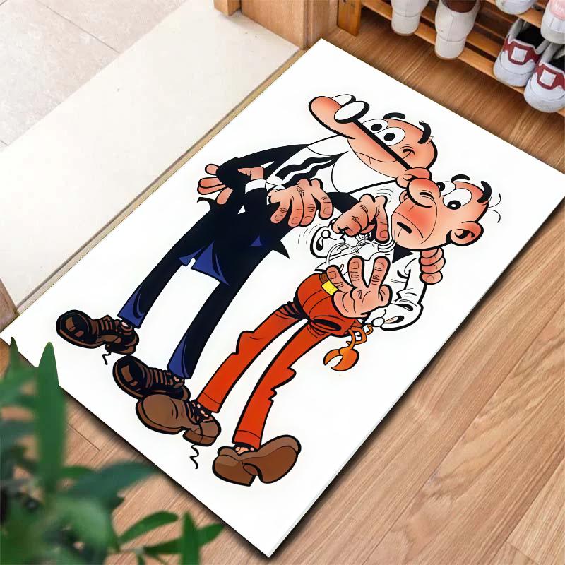 Mort Phil Mortadelo Y Filemon Carpet Rug for Living Room Bedroom Home Sofa Decoration,Kids play Nonslip Floor Mat