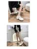 Women's Patent Leather Mary Jane Loafers - Spring 2022 British College Style, High Heel, Round Toe, Thick Sole