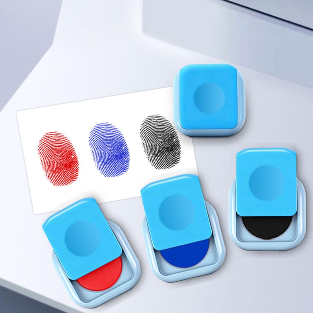 Professional Office Business Stamp Inkpad Multifunctional Fingerprint Inks Pad Quick Dry for Office Financial Use