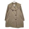 MONCLER Beige NACRE soutien collar coat coat O beigeUsed