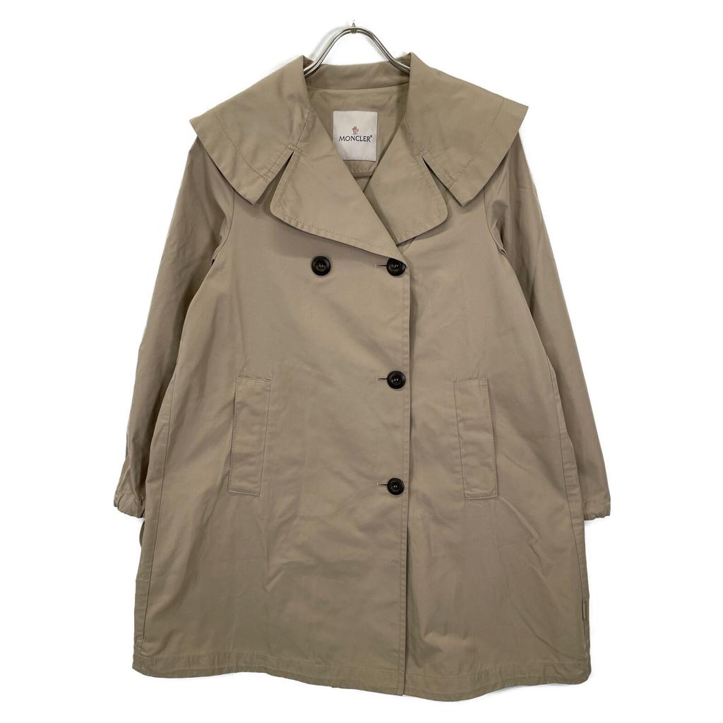 MONCLER Beige NACRE soutien collar coat coat O beigeUsed