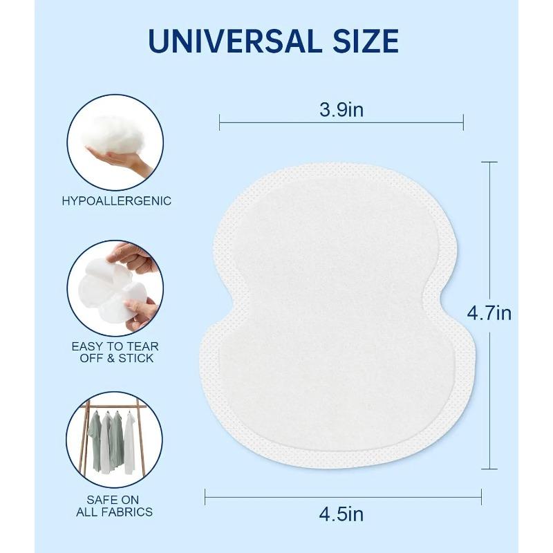 10-100Pcs Underarm Sweat Pads for Women and Men Fight Hyperhidrosis Comfortable Unflavored Non Visible Extra Adhesive Disposable