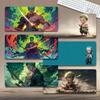 High Quality Roronoa Zoro ONE PIECE Leather Mouse Pad Oversized Small Cartoon Office Game E-sports Computer Keyboard Pad Table Mat Animation Periphery