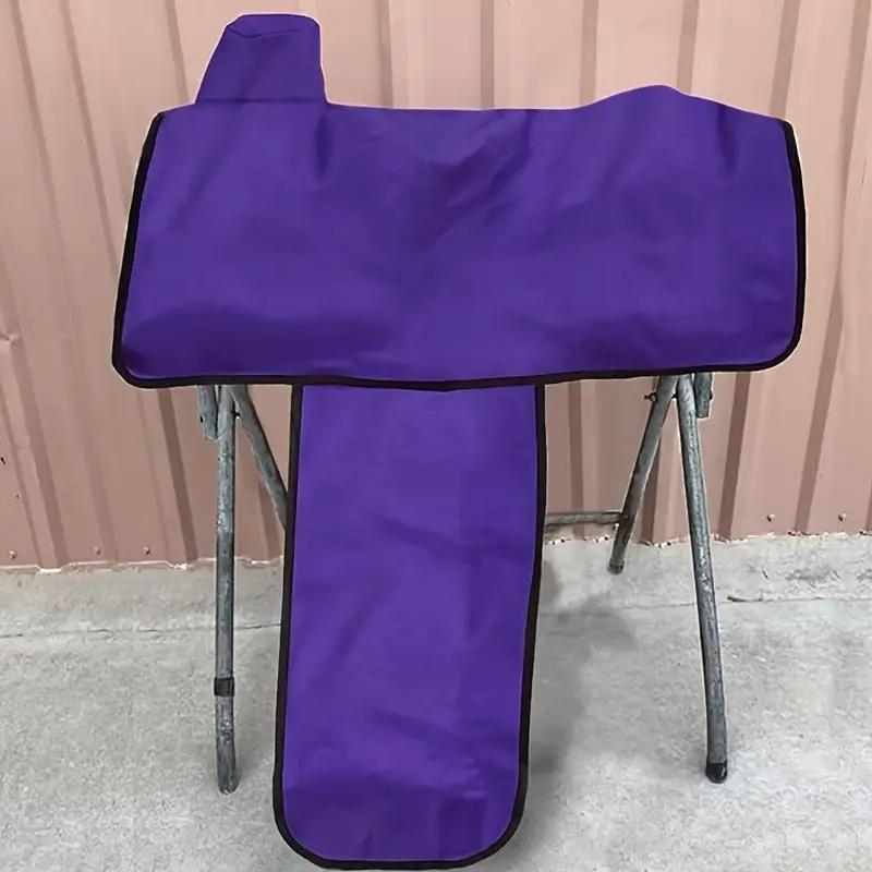 Langlebige Oxford-Stoff-Pferdesattelabdeckung mit elastischen Riemen - Staubdichte und strapazierfähige Ausrüstungsaufbewahrung für Pferde, Polyester-Material