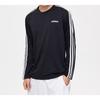 Adidas D2M 3-Stripes Long Sleeve Tee Men Tops Black EI5647