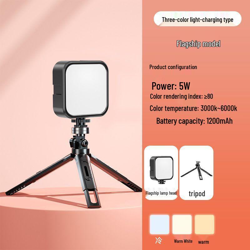 Mini LED Fill Light for Photography & Vlog - Portable DSLR Camera Colored Atmosphere Light