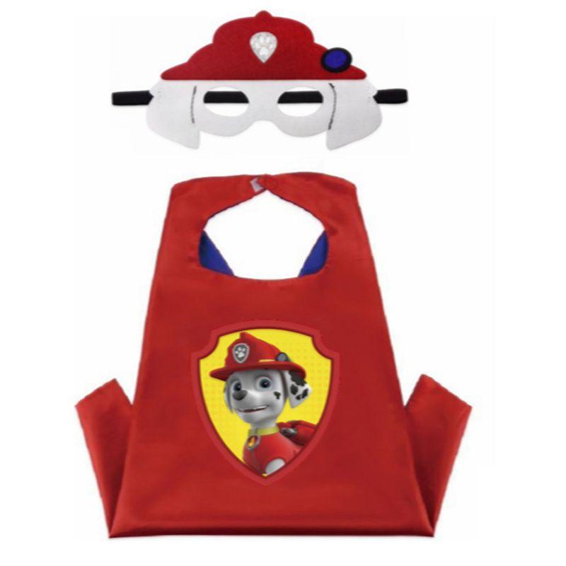 Poutavý kostým pláště a masky Tlapkové patroly pro cosplay na dětské maškarní večírky