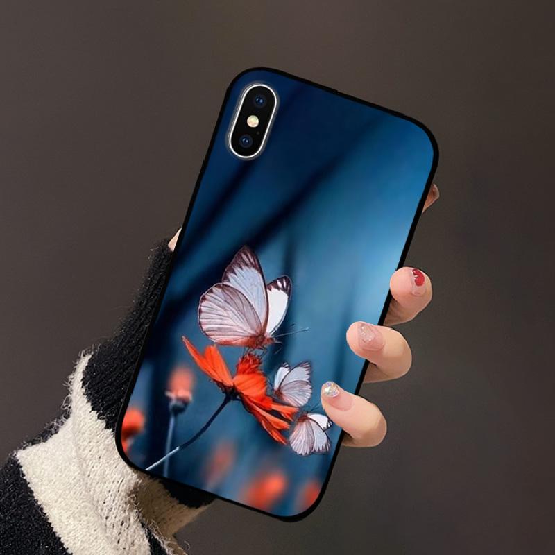 For Apple iPhone XS Case XS Max Soft TPU Silicon Phone Back Cover For iPhone X XR Fashion Color Printed Shockproof Housing Cases