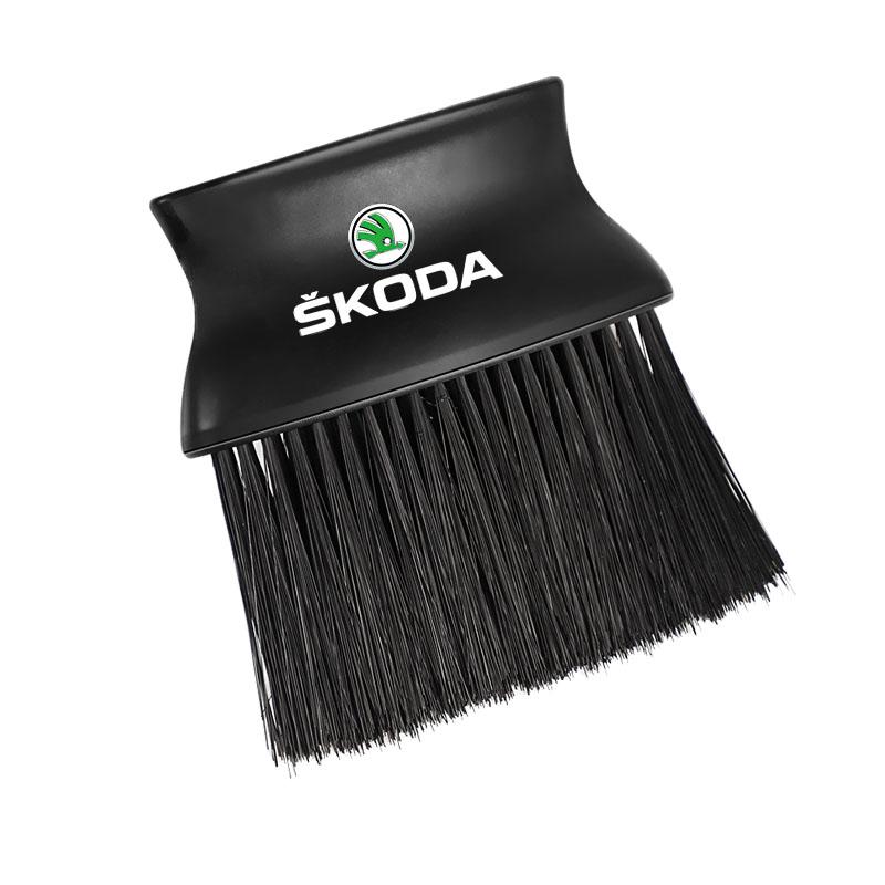 

2025 New Car Cleaning Soft Brush Seat Gap Air Outlet Dust Tool For Skoda Kylaq Elroq Kodiaq Octavia Enyaq Kamiq Scala Rapid Supe чёрный
