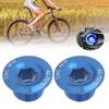 4PCS Blue Bike Crank Arm Bolts M18 Crank Screw Cap Durable Bicycle Crank Fixing Bolts  Bike