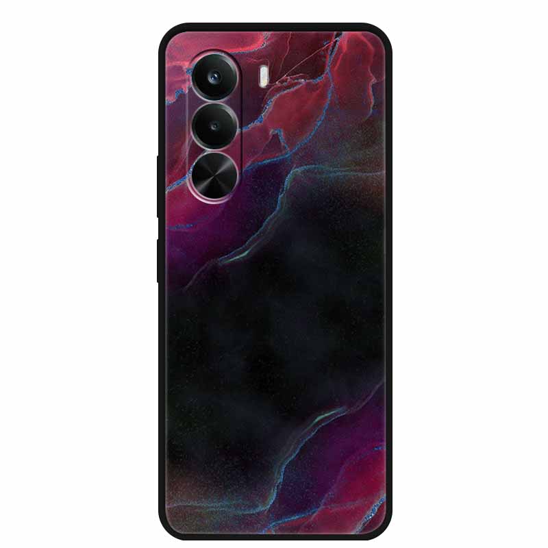 

For Realme P4x 5G Case Global Elegant Colorful Mica Soft Silicone TPU Phone Case For Realme P4x Shockproof Marble Painted Para -RealmeP4x 5G Global