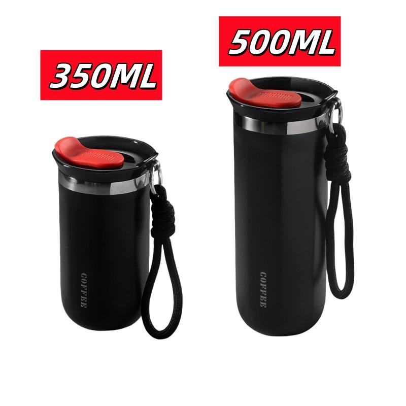 350/500ML Stainless Steel Coffee Mug Insulated Water Cup Portable Double Wall Vacuum Flask Leak-Proof with Lid Travel Coffee Cup