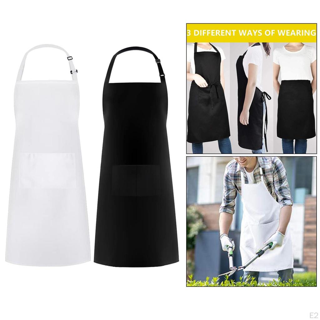 70x80cm Large Apron with Front for Women Men Cooking Baking BBQ, Comfortable