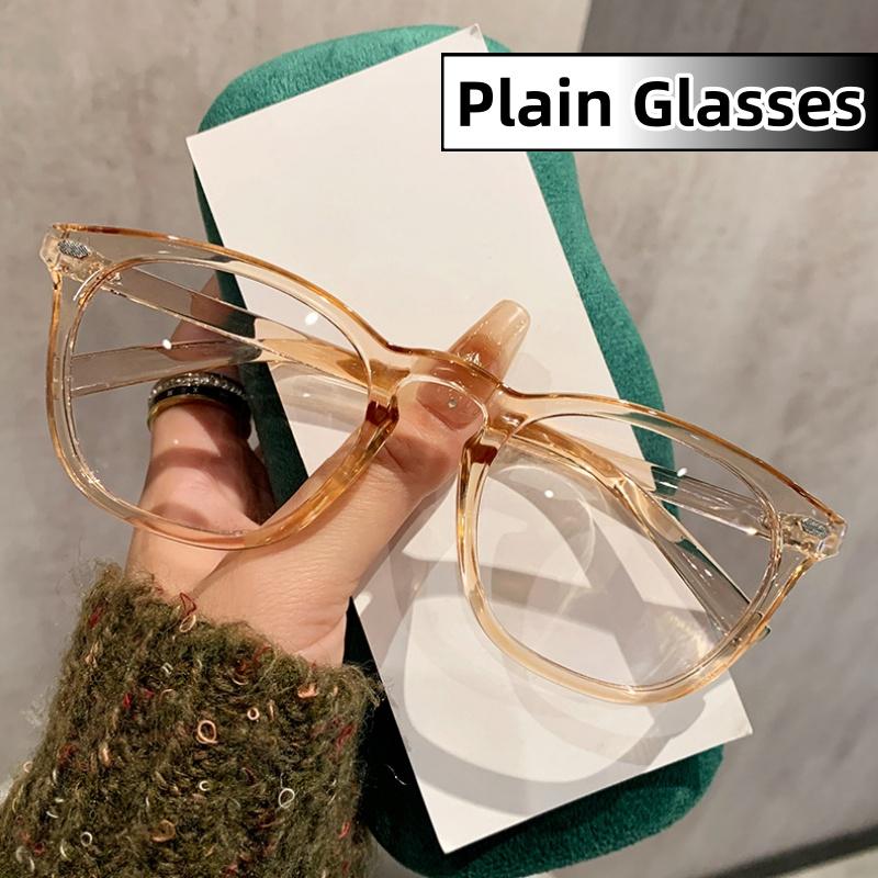 Retro Blue Light Blocking Glasses Unisex Anti Eyestrain Optical Eyewear Transparent Lens for Computer Work Protect Eyes