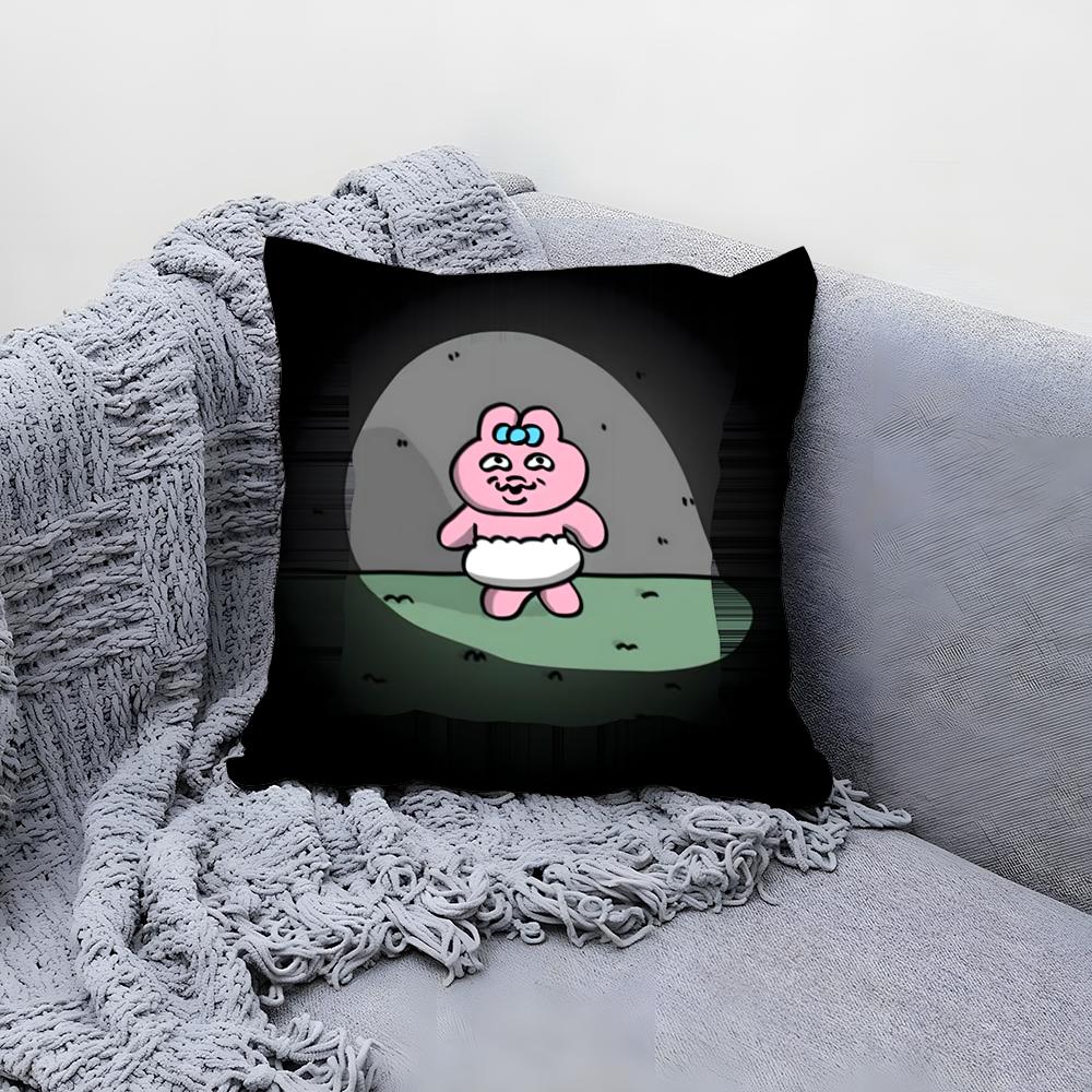 Kawaii O-Opanchu Usag Cushion Cover Comfortable Reversible Pillow Cover Ideal for Car Sofa Bedroom & Beyond