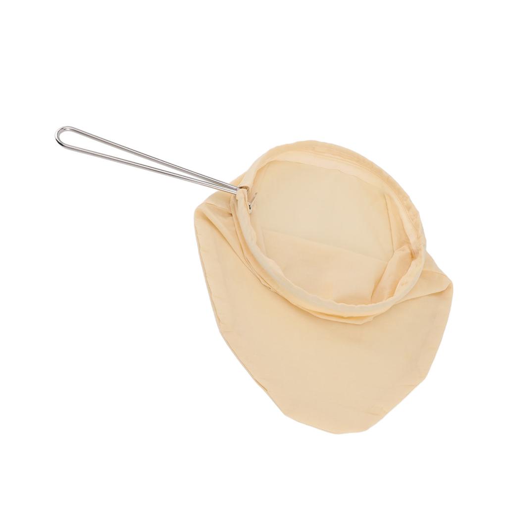 Food Strainer Bags with Stainless Steel Handle Frame Design Reusable Food Filter Bags for Nut