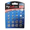Blister of 24 Button Cells from 1.5 To 3 Volts - Hycell
