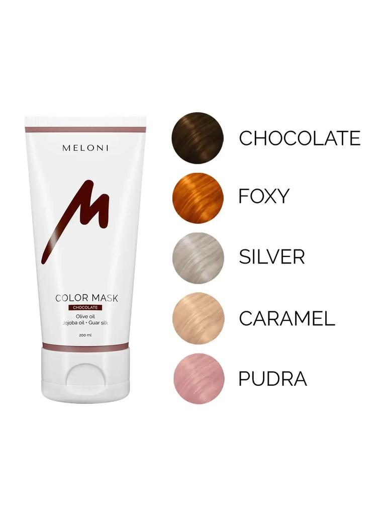 Masque nuanceur pour cheveux Chocolat Color Mask Chocolate Meloni 200 ml