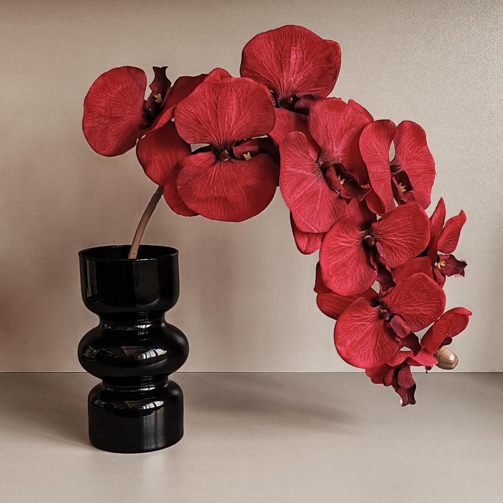 Light Luxury Phalaenopsis Artificial Floral Arrangement for Dining Table Decoration