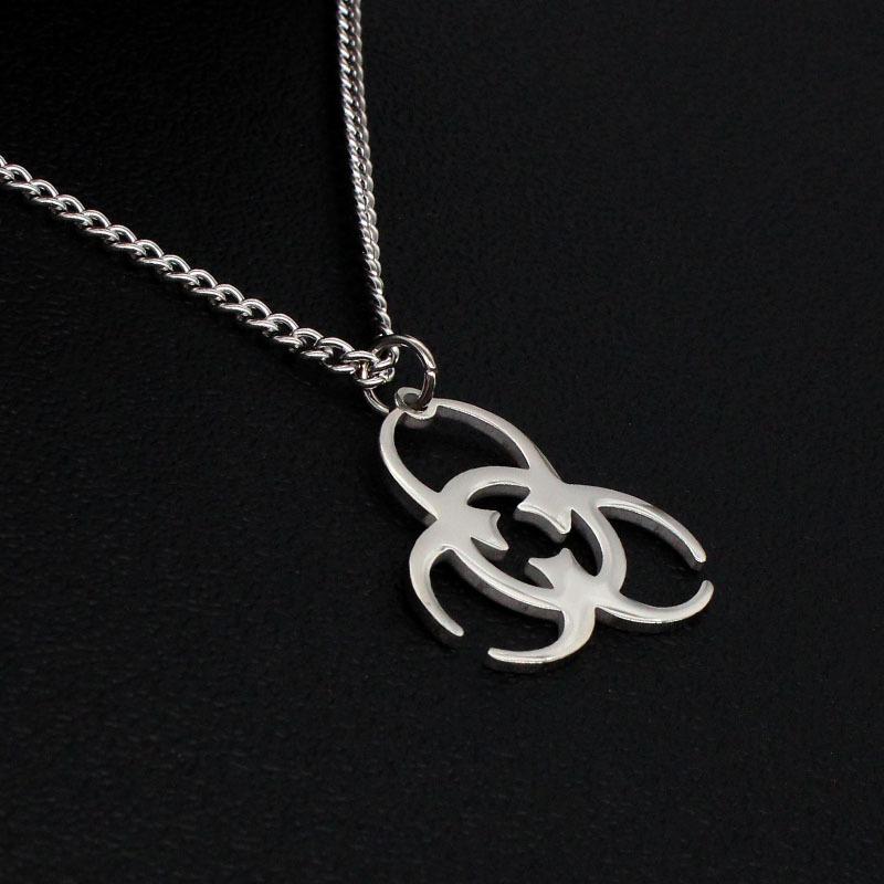 Resident Evil Totem Pendant Necklace Men and Women Trendy INS Street Punk Hip Hop Necklace