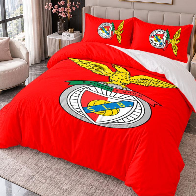 Benfica 3Pcs Bedding Set Duvet Cover With Two Pillowcases For Bedroom Home Decoration