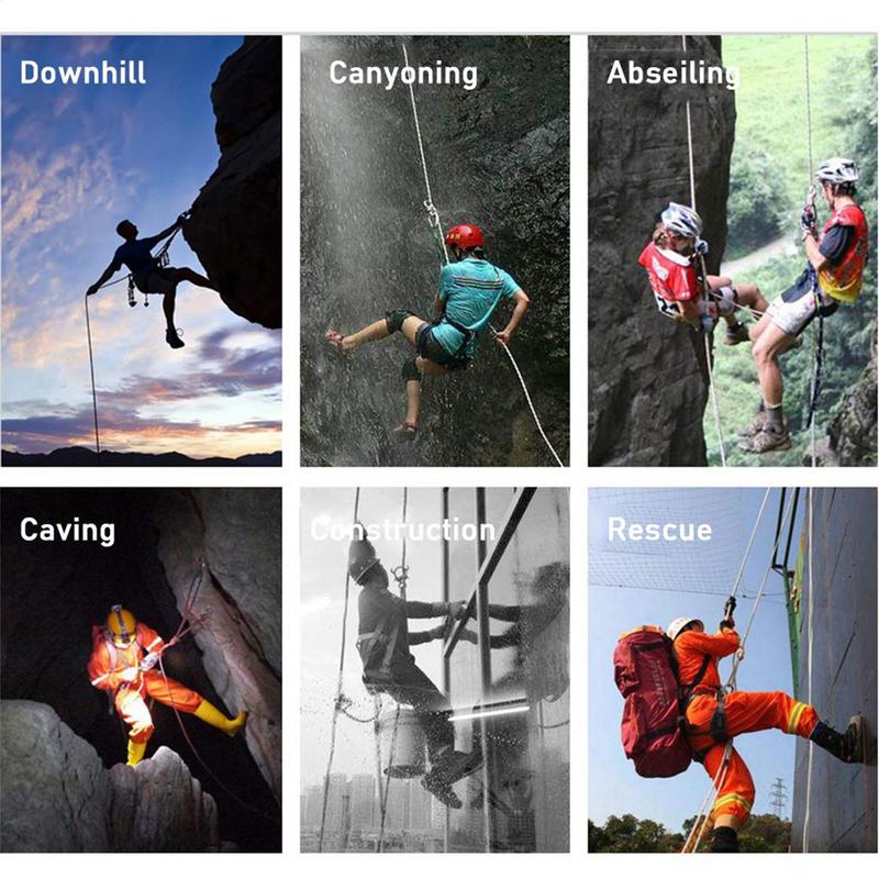 Full Body Roofing Harnesses Five-point Safety Belt With Adjustable Buckles Detachable Fall Harness For Men Tree Climbing Gear
