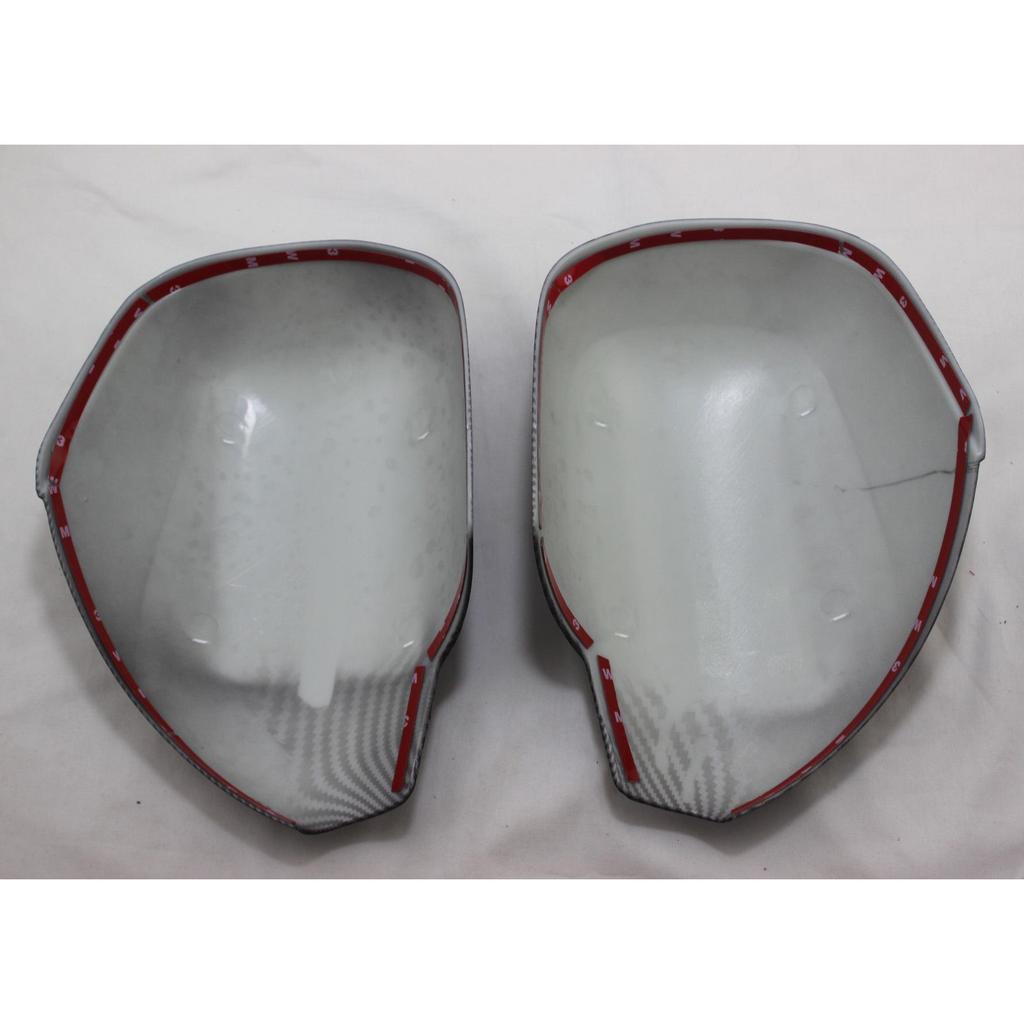 Carbon Fiber Rearview Mirror Cover with Light for 03-09 Prado 2700