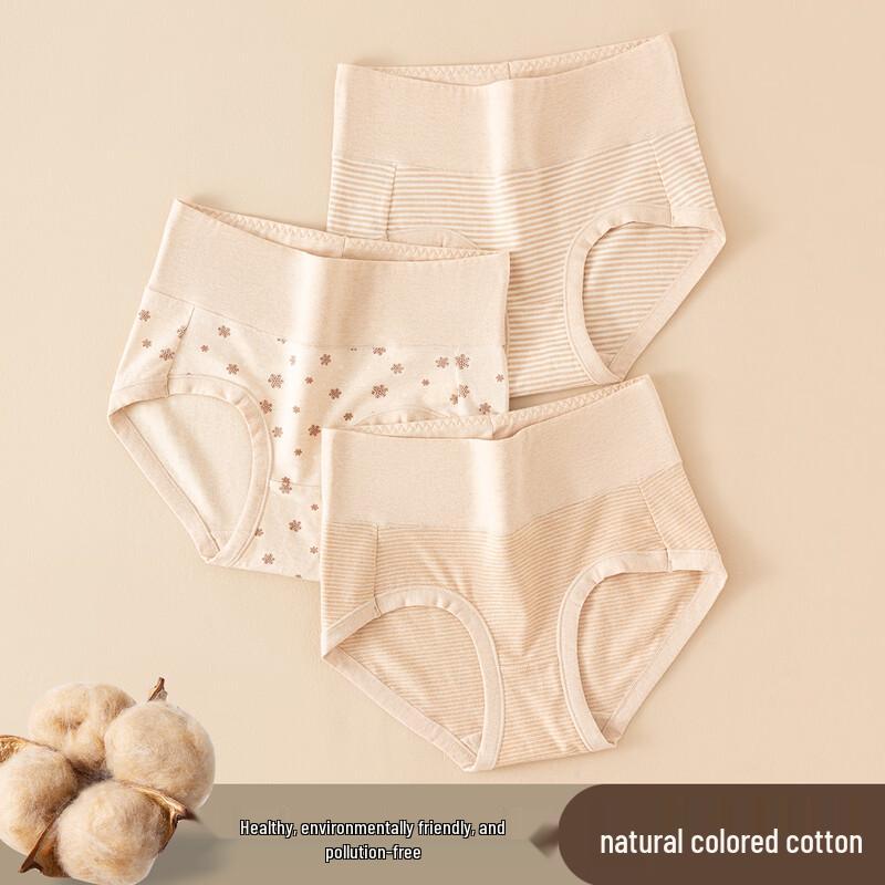 

Women s High-Waist Antibacterial Cotton Briefs 3-Pack 165