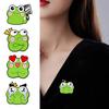 Brosche Anstecknadel Cartoon Frosch Design Zinklegierung Nadel Handbemalte Emaille Glasur Anzüge Mäntel Pullover Abzeichen Vielseitiges Accessoire