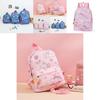 Cross-border Canvas Backpack With Cartoon Print Unicorn Design For Kindergarten Students