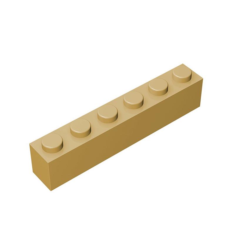 50g/21Pcs 3009 1x6 Block Moc High 6 Hole Color Accessories Compatible with Brick DIY Children's Toy Assembly Gift Storage