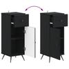 Bathroom Storage Cabinet BREDA Black 30 X 31 X 80 Cm