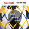 Thickened Yellow Blue Sports Ball Net Bag (10-Pack)