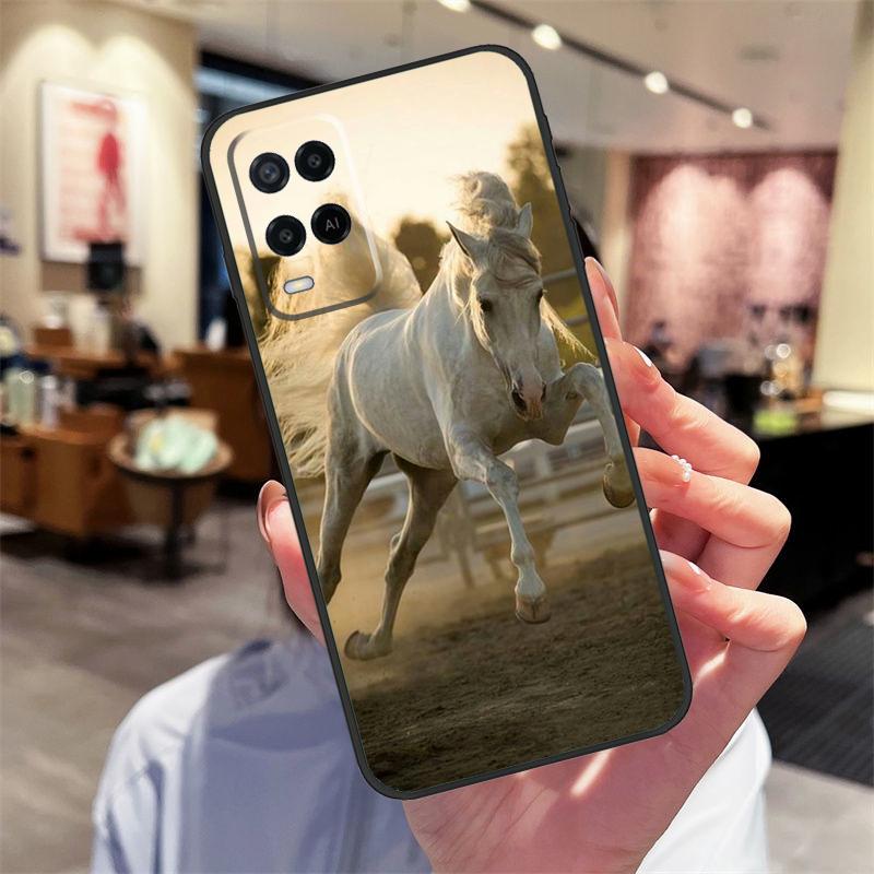Galloping Horse Case For Oppo A78 A98 A79 A18 A38 A58 A40 A60 A80 A16 A76 A96 A15 A74 A94 A54 A17 A77 Cover