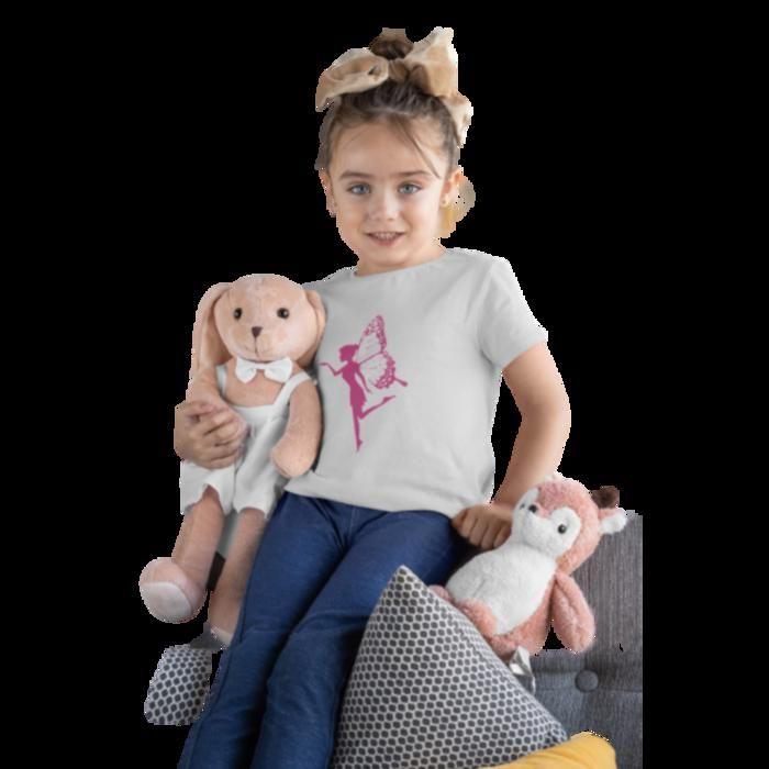 Children's Fairy Short Sleeve T-Shirt - Grey - Grey