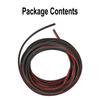 Bumper Sealing Strip Lip Side Skirt 5MM*7MM Vehicle 5 Meter Rubber Black