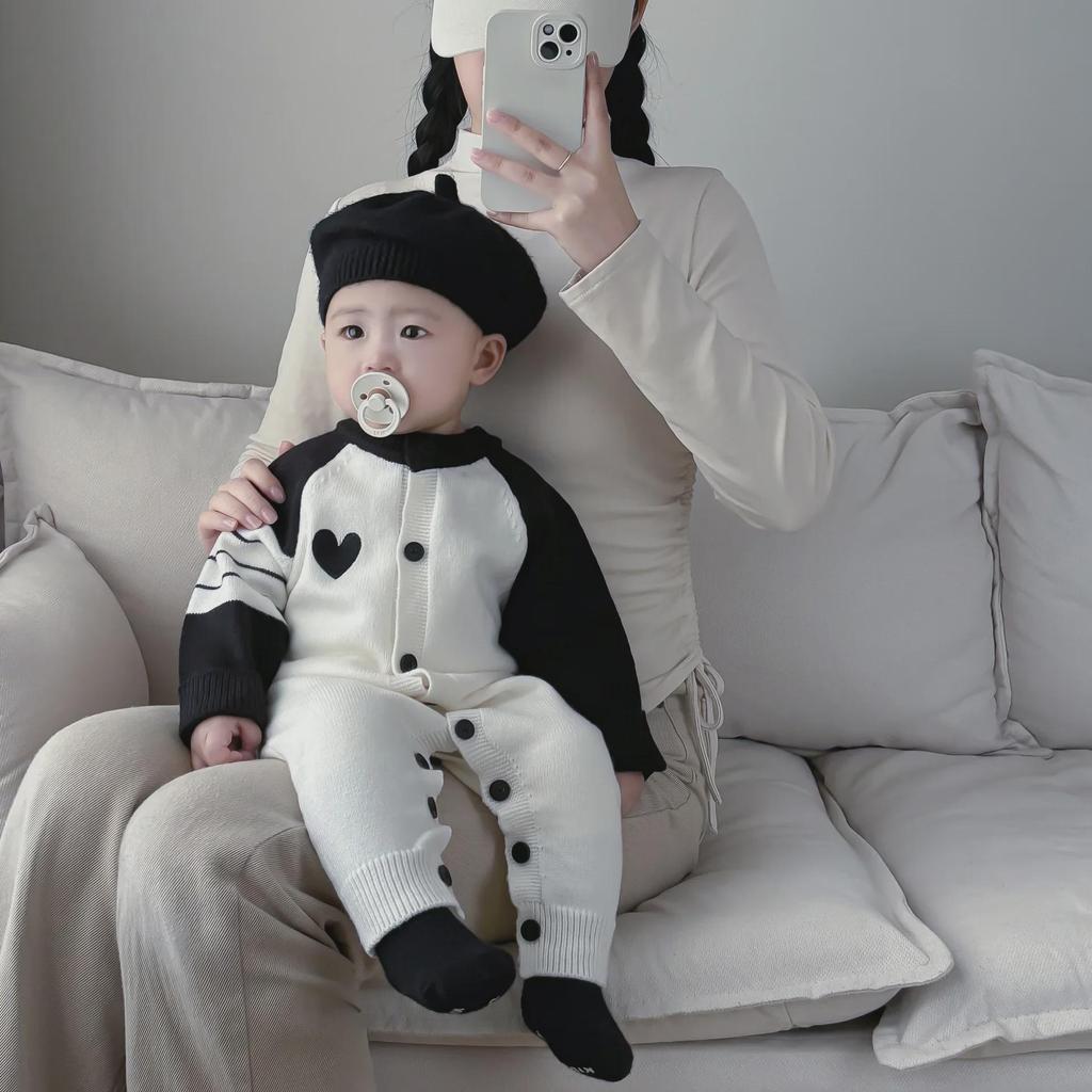 Baby Girl Cotton Long-Sleeve Summer Jumpsuit for Newborns - Air-Conditioned, Boneless Design