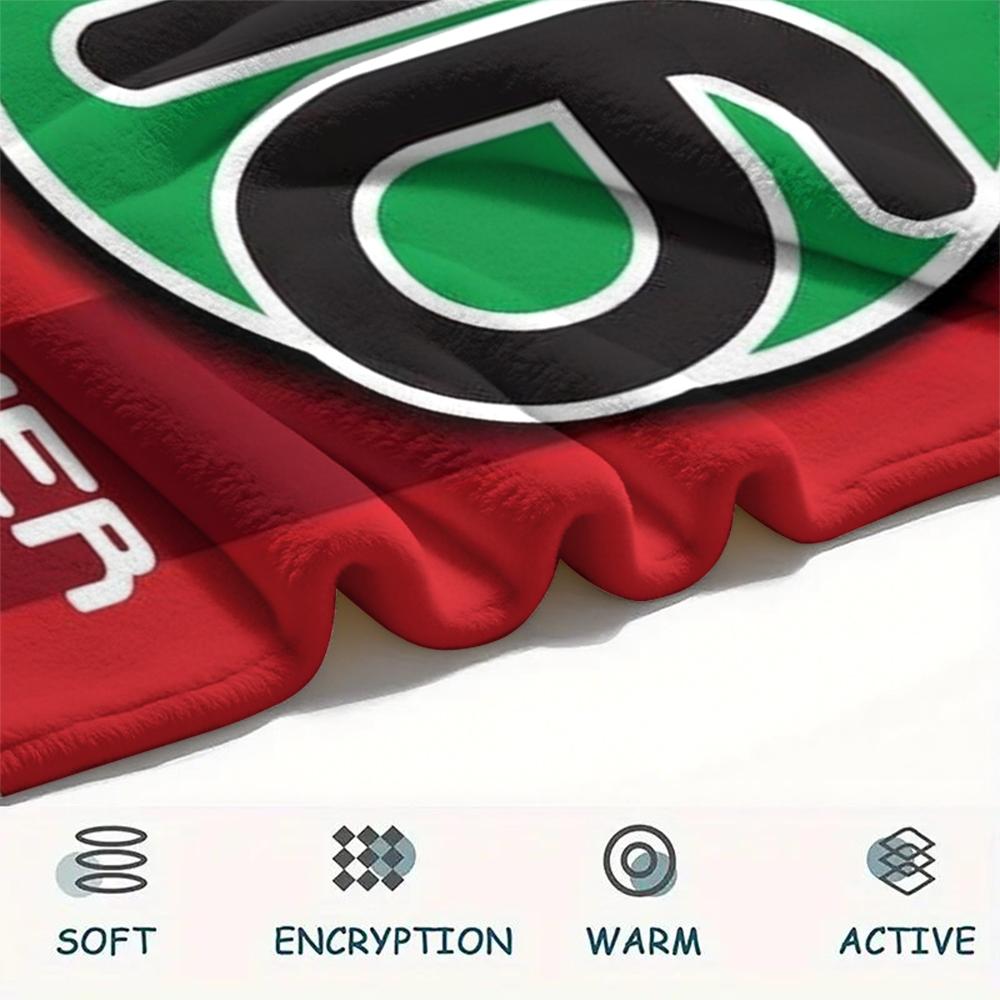 1PC Custom Name Hannover 96 Patterned Flannel Blanket Suitable For All Seasons for Home Decor Warmth and Comfort Gifts Holiday Present