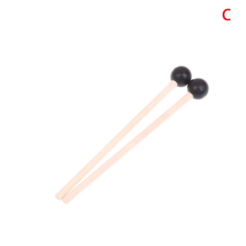 2Pcs/Set Silicone Wooden Drum Hammer Tongue Drum Mallet for Children s Drumstick Percussion Musical Instrument Part