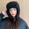 New Autumn and Winter Warm Lei Feng Hat Women's Fashion Ear Hat Cycling Hat Windproof Ski Hat