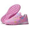 New Velcro football shoes boys and girls broken nails TF primary school students game artificial training shoes