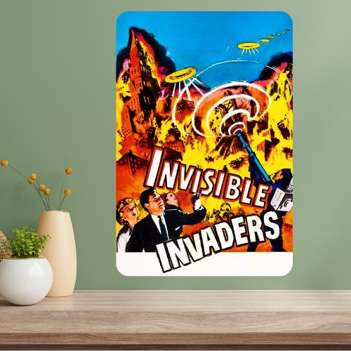 Invisible Invaders Classic Movie Metal Poster Sign 20x30cm(7.8x11.8inch)