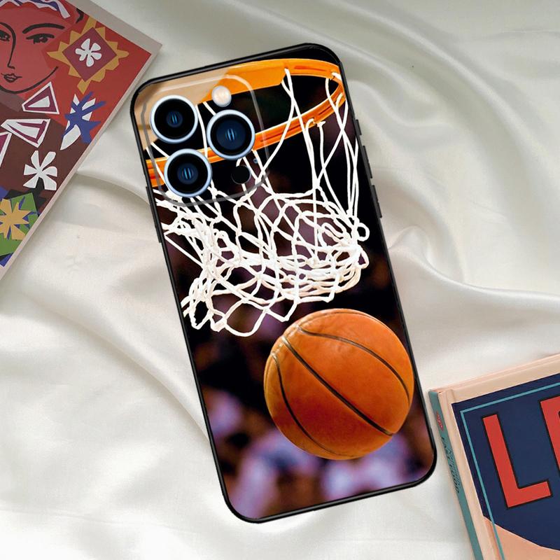 Basketball Basket Case For iPhone 15 14 13 12 11 Pro Max XR X XS Max 7 8 Plus SE 2020 12 13 Mini Back Cover