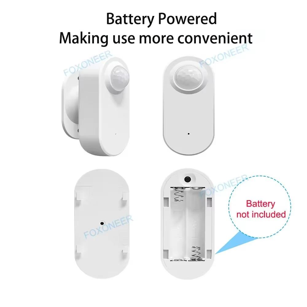 Tuya Smart PIR Motion Sensor Human Pressure Detector with Light and Distance Detection Compatible with Home Assistant