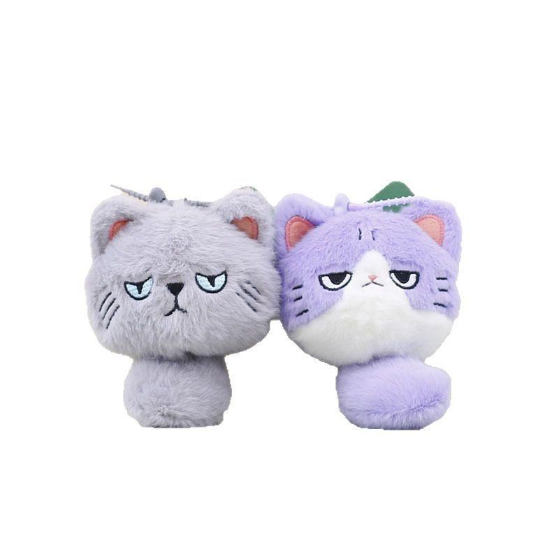 Cat Plushie Mini Keychain With Pp Cotton Stuffing For Bag Keychains Accessories